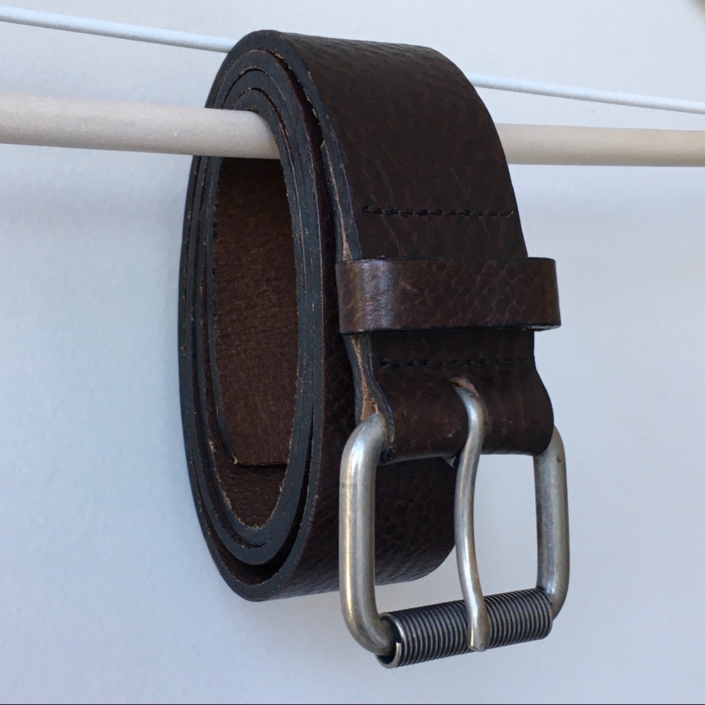 Campus Crew - Thick Brown Genuine Leather Belt